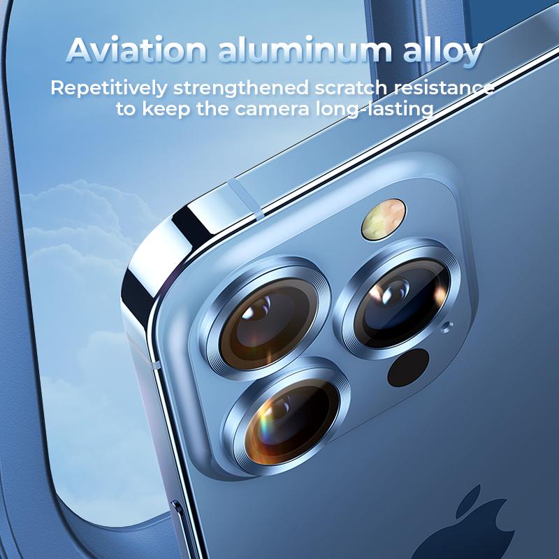 Miếng Bảo Vệ Lens Camera iPhone 13 Pro 13 Pro Max Hiệu Benks Chính Hãng dán từng mắt camera sẽ được bảo vệ tuyệt đối, hạn chế trầy xước va đạp camera